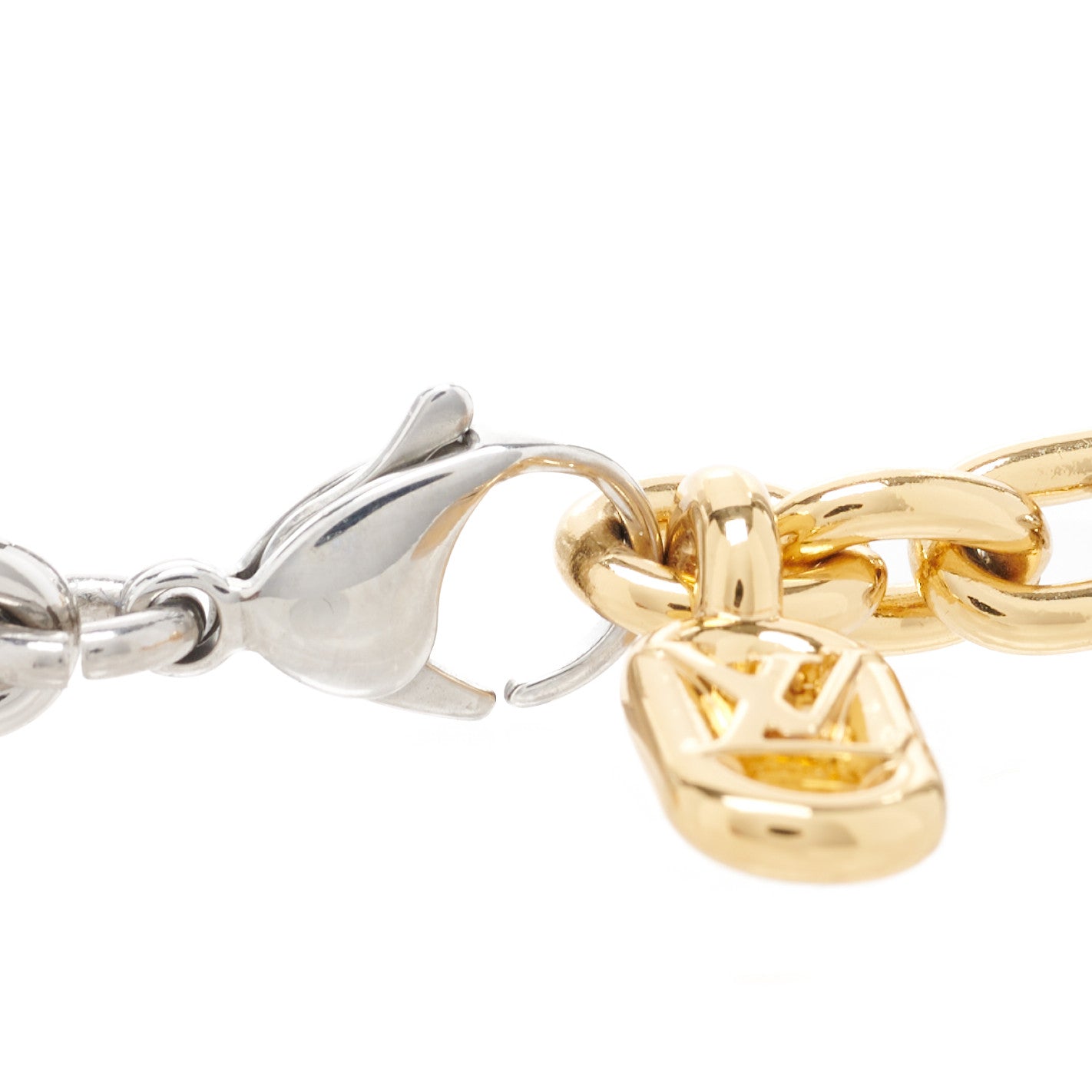 Everyday Chain LV Bracelet M Gold Silver