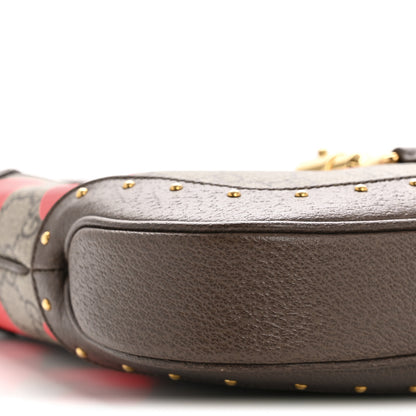 Gucci GG Supreme Monogram Web Geometric Small Jackie 1961 Beige Multicolor Brown Sugar 9 of 12