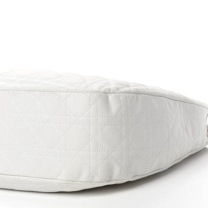 Christian Dior Lambskin Cannage Medium Dior Soft Hobo White 7 of 19