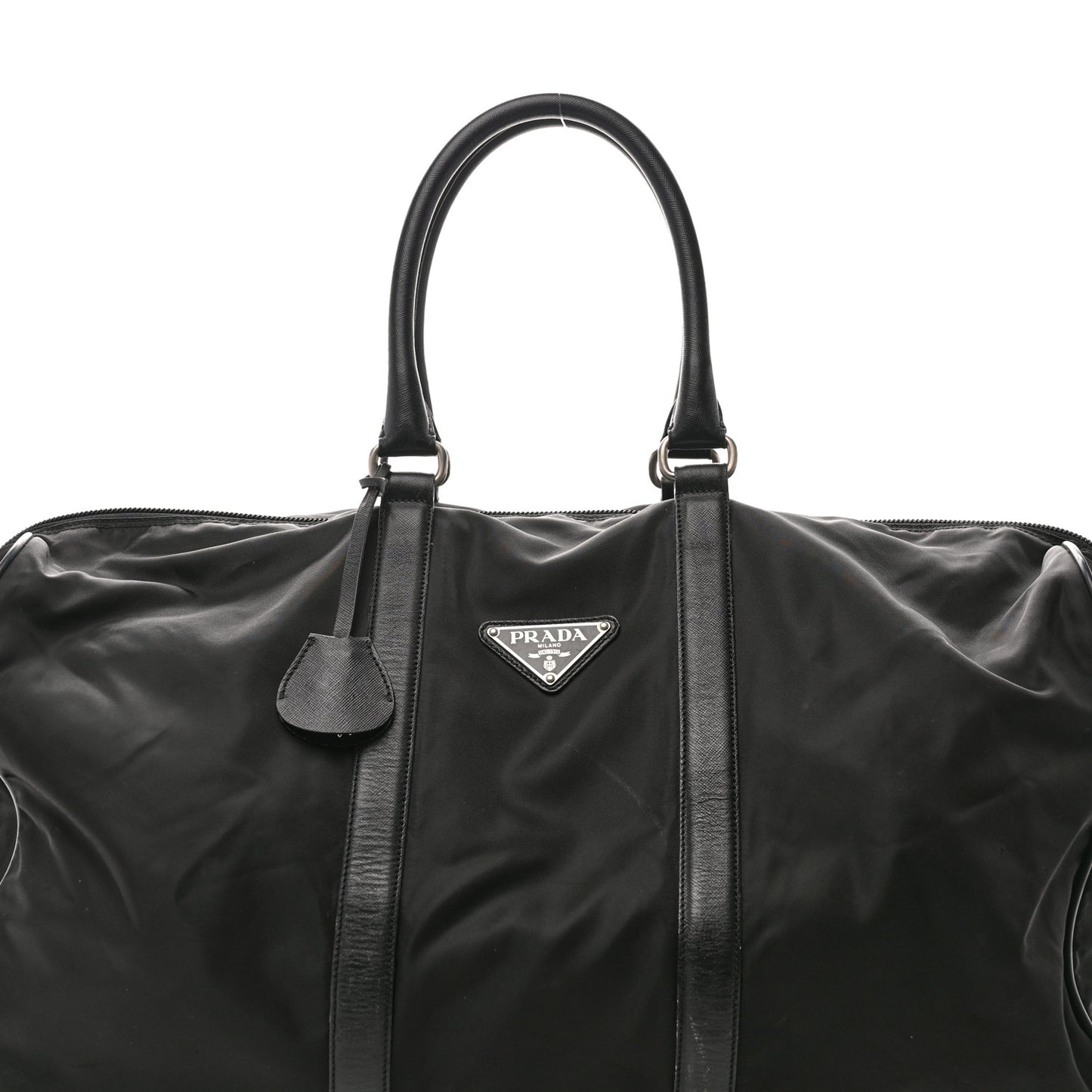 Tessuto Nylon Saffiano Duffle Black