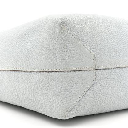 Hermes Veau Sikkim Taurillon Clemence Double Sens 36 Reversible Tote Bleu Pale Gris Perle 13 of 24