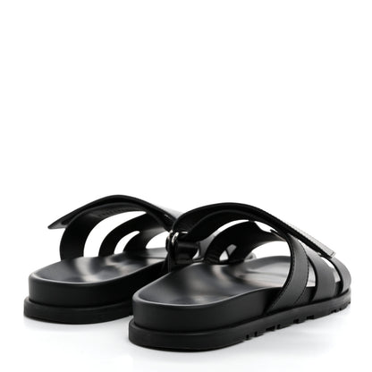 Hermes Calfskin Womens Chypre Sandals 40 Black 4 of 9