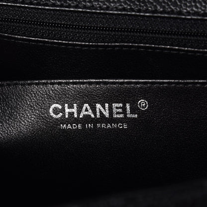 Chanel Caviar Quilted Jumbo Single Flap Black 7 of 9