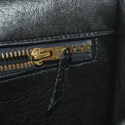 Hermes Porosus Crocodile Constance 23 Black 7 of 9