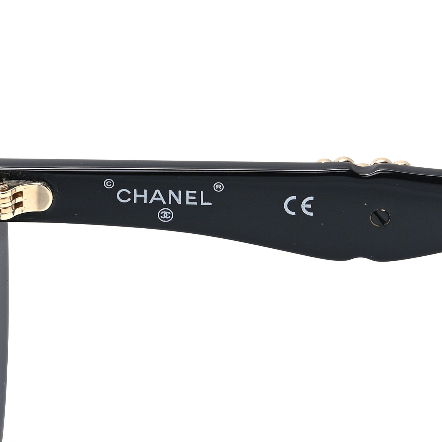 Chanel Acetate Crystal CC Butterfly Sunglasses 71417A Black 6 of 7