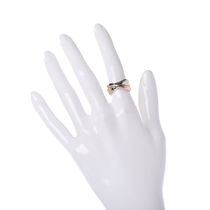 Cartier 18K Pink Yellow White Gold Classic Les Must De Trinity Ring 51 5.75 2 of 5