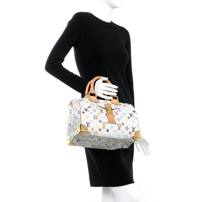 Louis Vuitton Monogram Multicolor Speedy 30 White 2 of 9