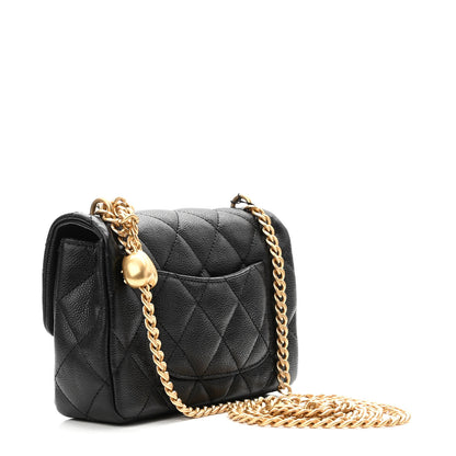 Chanel Caviar Quilted Mini Sweetheart Rectangular Flap Black 2 of 10