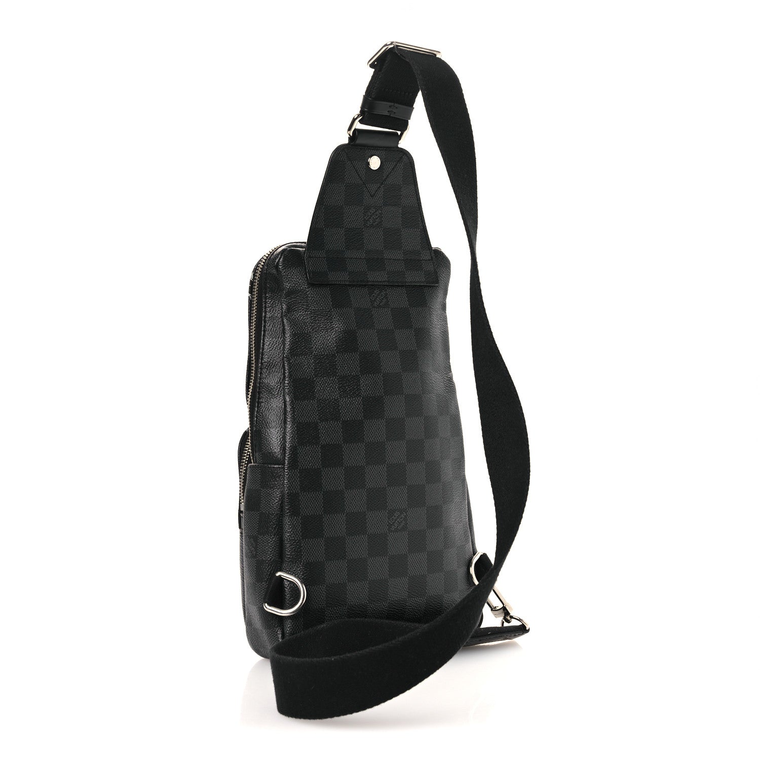louis vuitton avenue sling bag men backpacks damier graphite Louis Vuitton Damier Graphite World Maps Avenue Sling