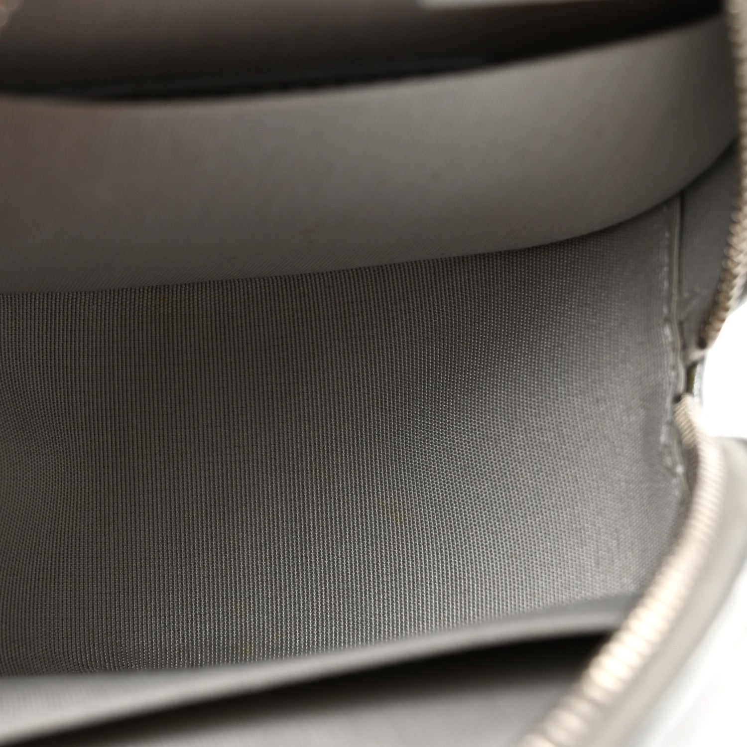 Chanel Metallic Calfskin Quilted Round Bracelet Clutch With Chain Silver 5 of 12
