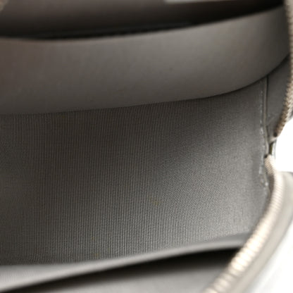 Chanel Metallic Calfskin Quilted Round Bracelet Clutch With Chain Silver 5 of 12