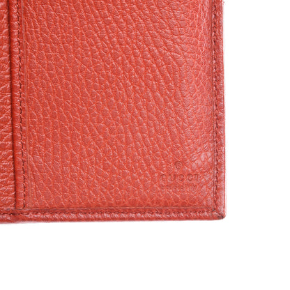 Gucci Pebbled Calfskin Continental Wallet Red 7 of 16