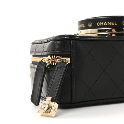 Chanel Lambskin Quilted Coco Click Bag Black 9 of 11