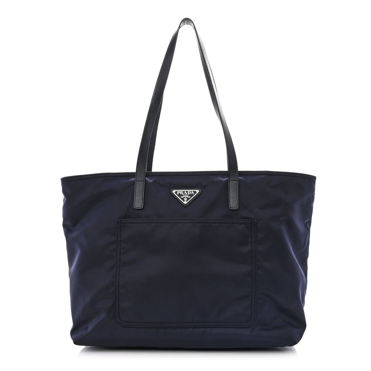 Tessuto Nylon Saffiano Tote Navy
