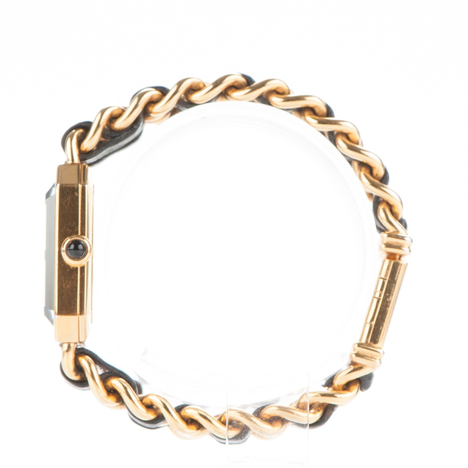 Chanel Stainless Steel Lambskin 20mm Chain Premiere Quartz Watch Gold S 4 of 8