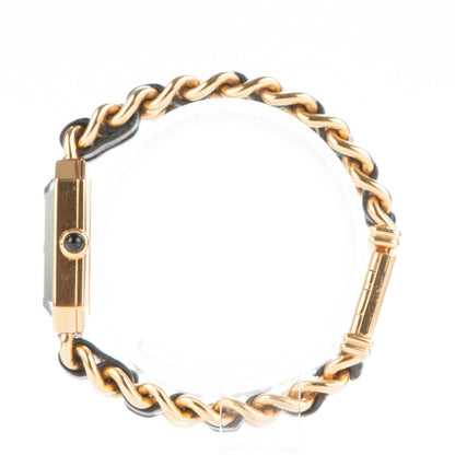 Chanel Stainless Steel Lambskin 20mm Chain Premiere Quartz Watch Gold S 4 of 8