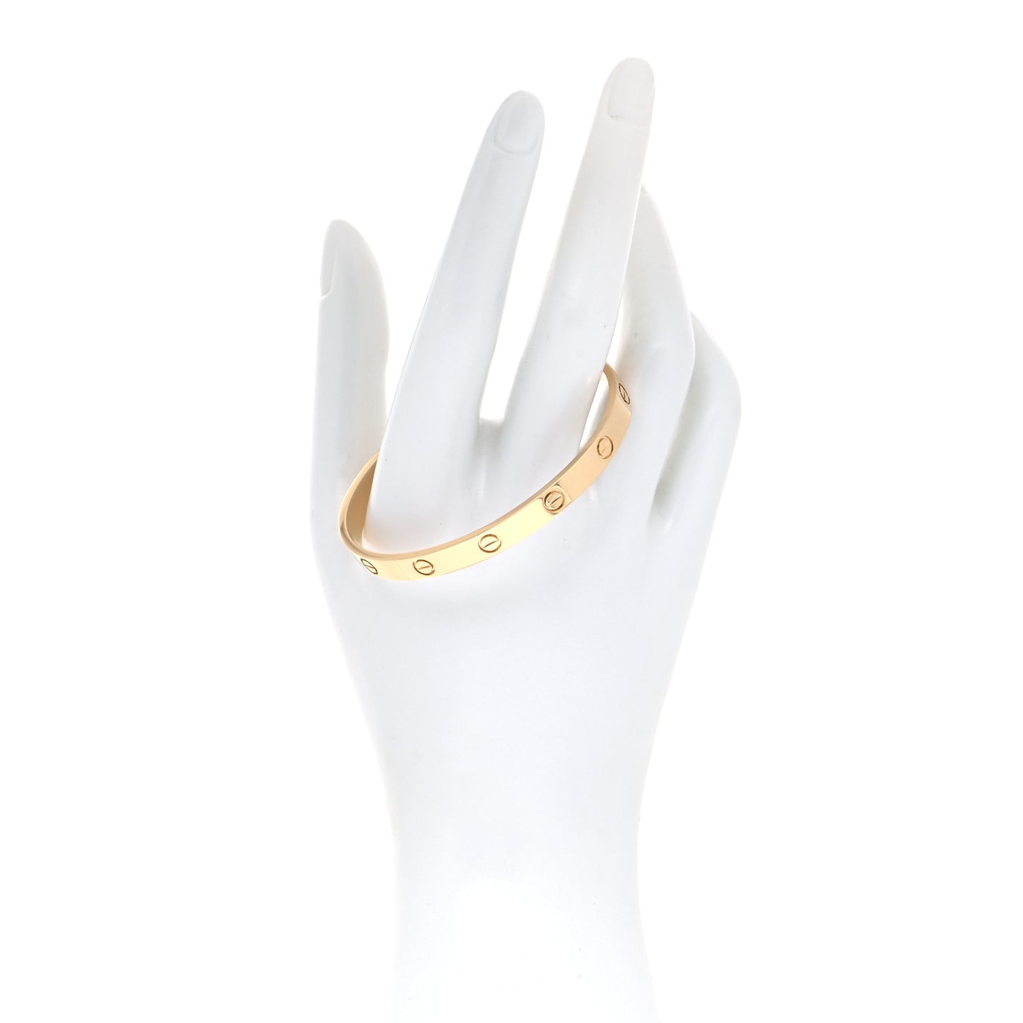 18K Yellow Gold LOVE Cuff Bracelet 18