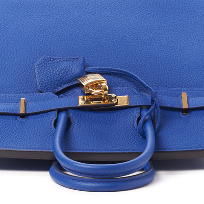Hermes Togo Birkin 25 Bleu Electrique 8 of 29