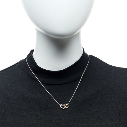 David Yurman Sterling Silver 18K Yellow Gold Belmont Heart Pendant Necklace 2 of 5