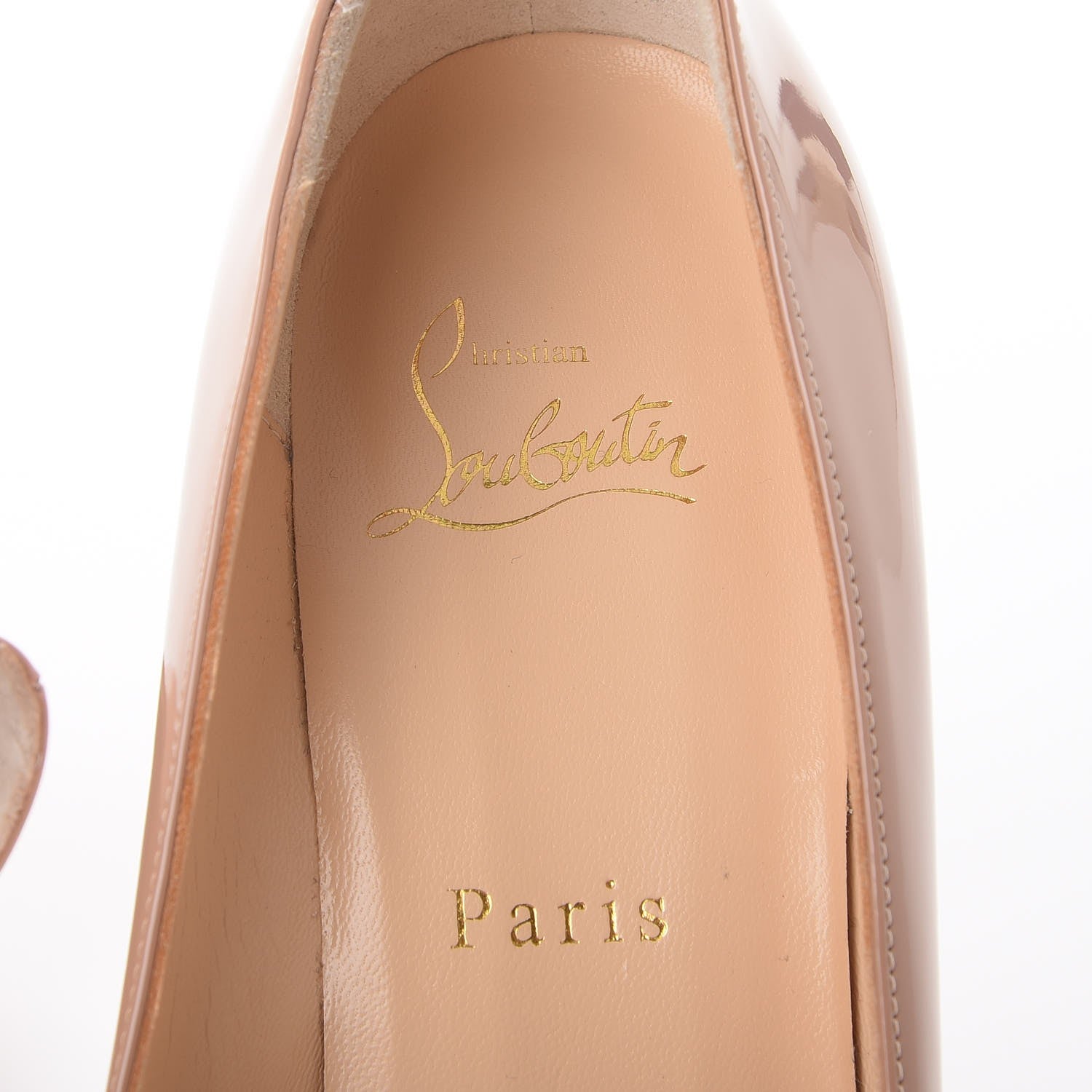 Christian Louboutin Patent Pigalle 100 Pumps 37.5 Nude 7 of 9