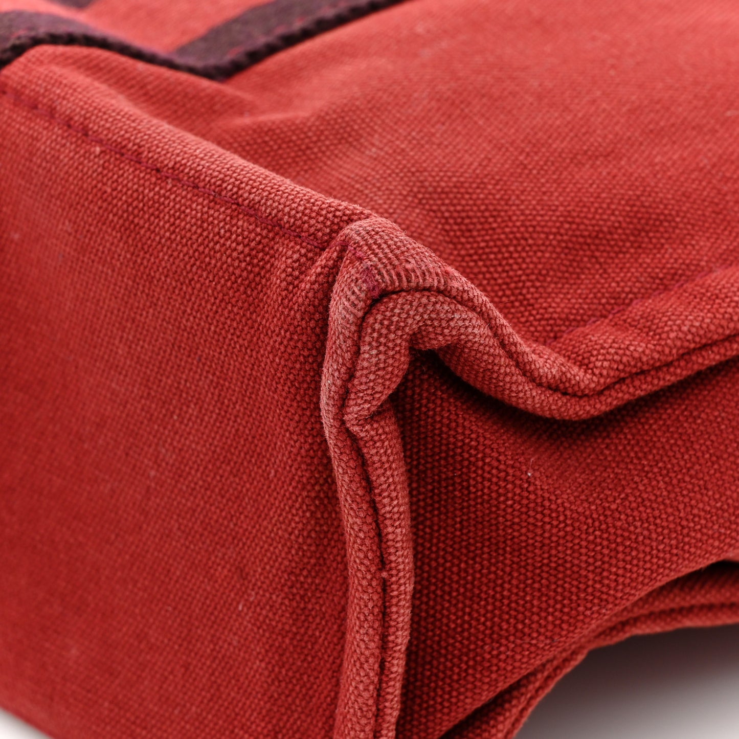 Canvas Herline PM Tote Red