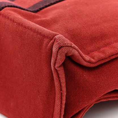 Hermes Canvas Herline PM Tote Red 16 of 16