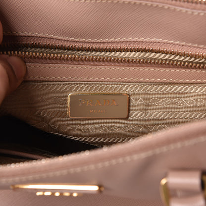 Prada Saffiano Small Galleria Double Zip Tote Cammeo 6 of 13