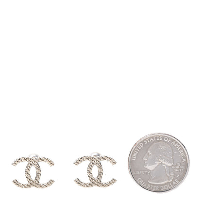Chanel Quilted CC Earrings Gold 2 of 6
