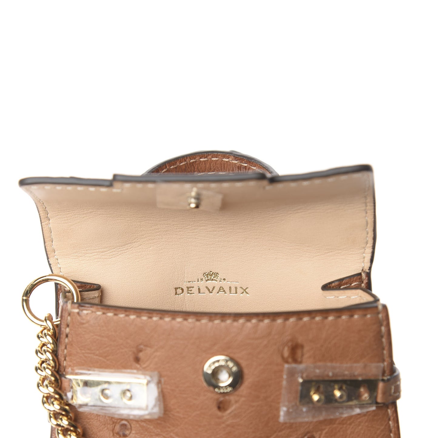 Ostrich Mini Tempete Bag Charm