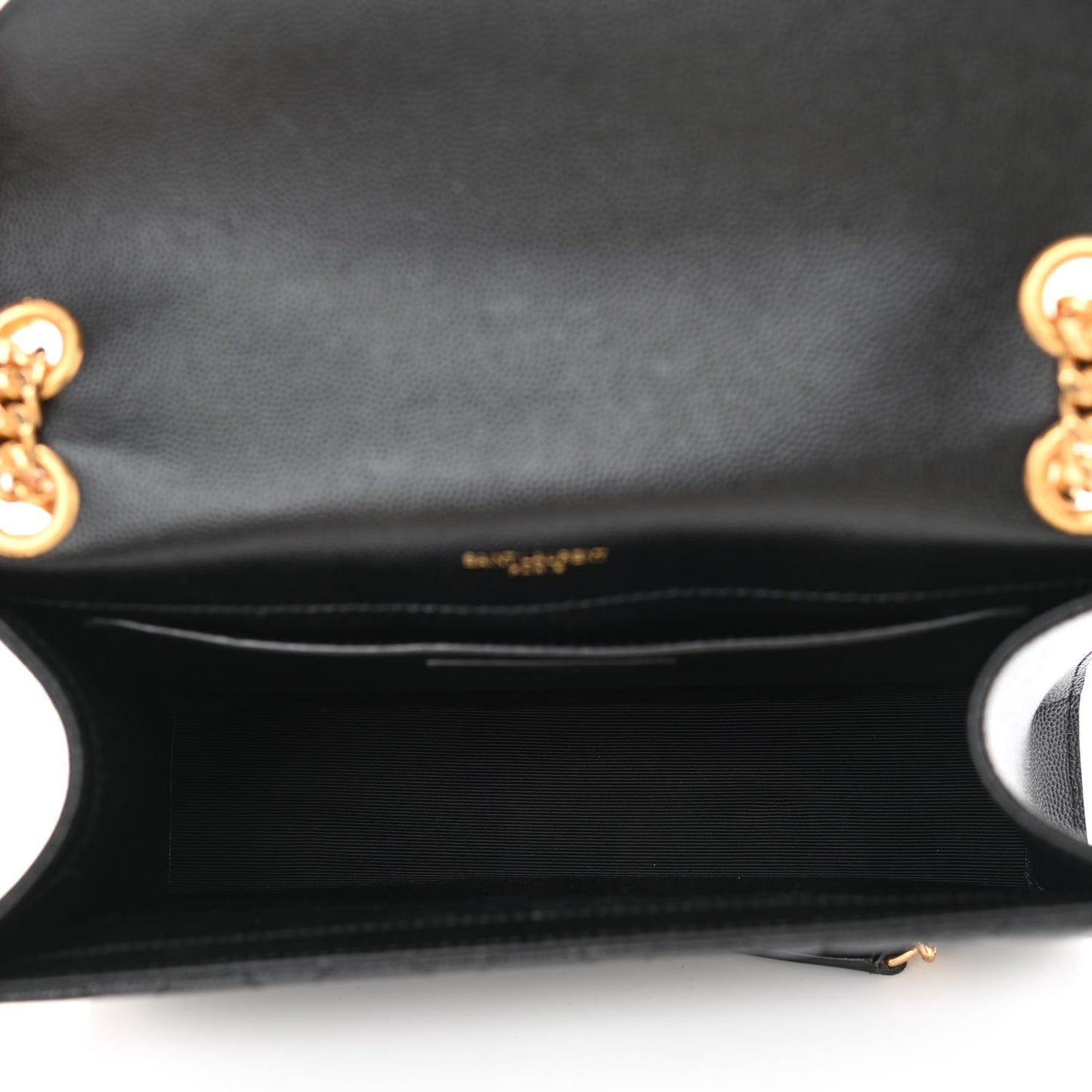 Grain De Poudre Textured Mixed Matelasse Triquilt Medium Monogram Satchel Black