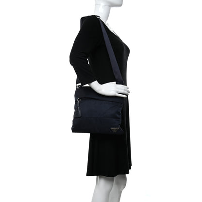 Prada Tessuto Nylon Vela Messenger Bag Bleu 2 of 10