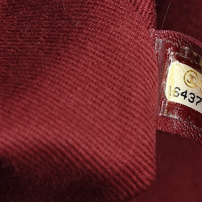 Chanel Crumpled Grained Calfskin Quilted Maxi Shiva Flap Bordeaux 6 of 13