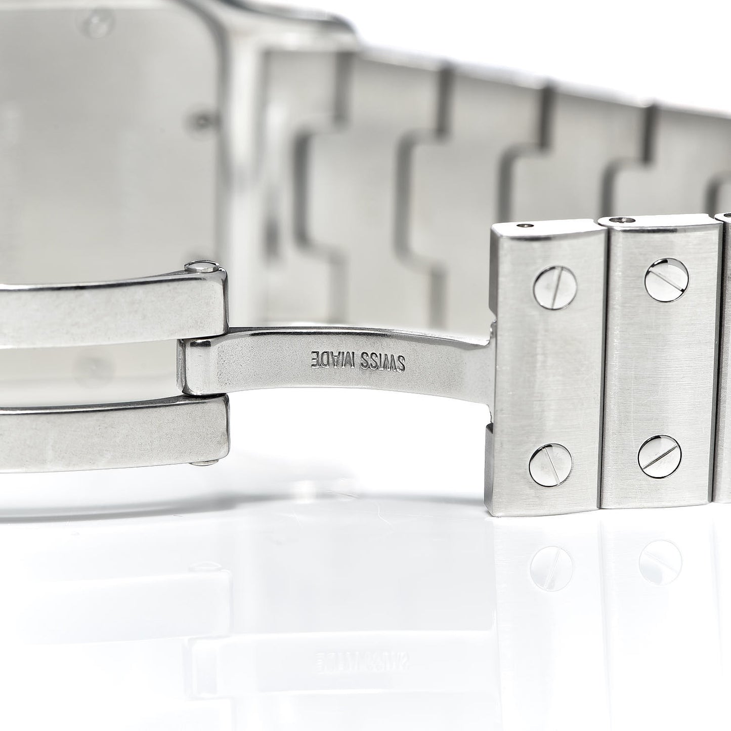 Stainless Steel 29mm Santos De Galbee Quartz Watch