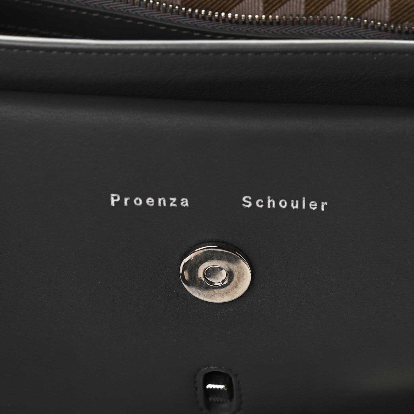 Smooth Calfskin PS11 Classic Shoulder Bag Heather Grey