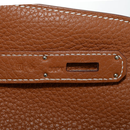 Hermes Taurillon Clemence Jypsiere 28 Gold 9 of 23