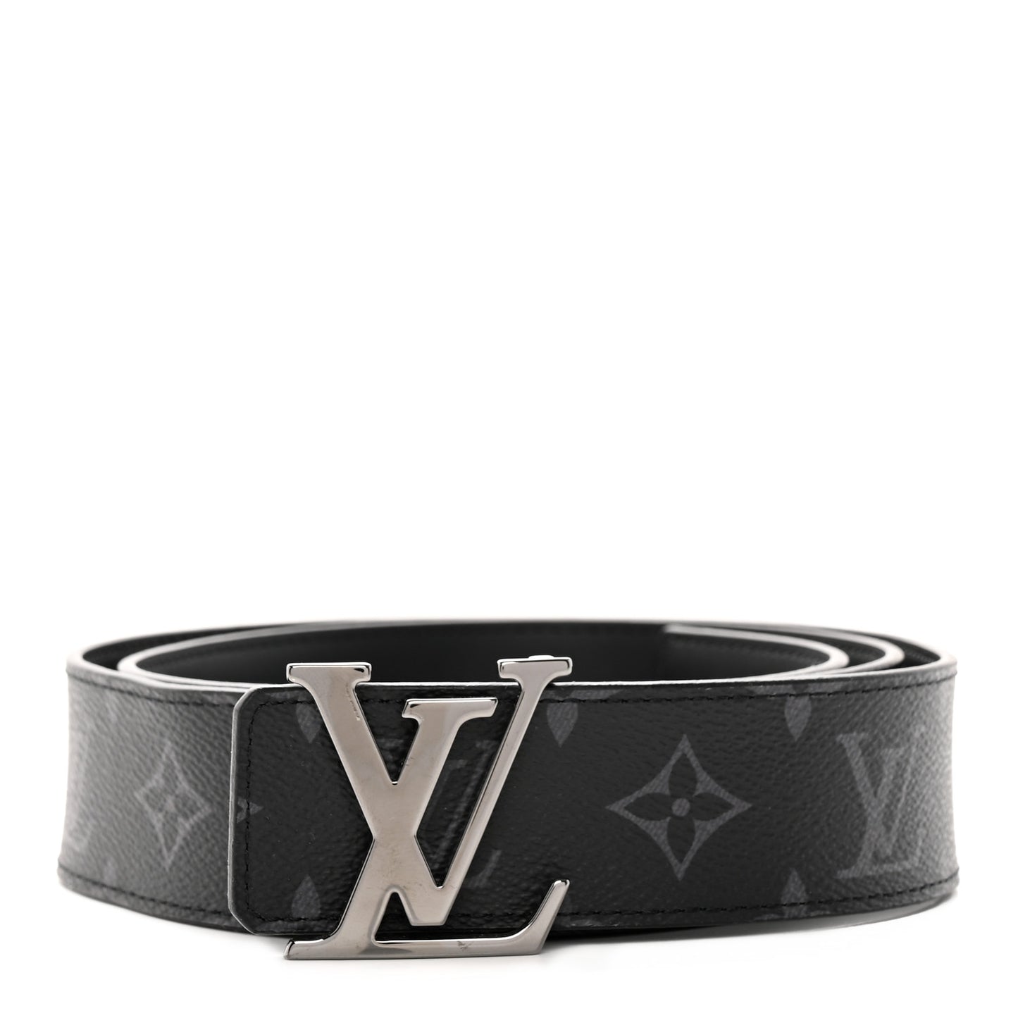 Monogram Eclipse Taigarama 40mm LV Initiales Reversible Belt 95 38 Black