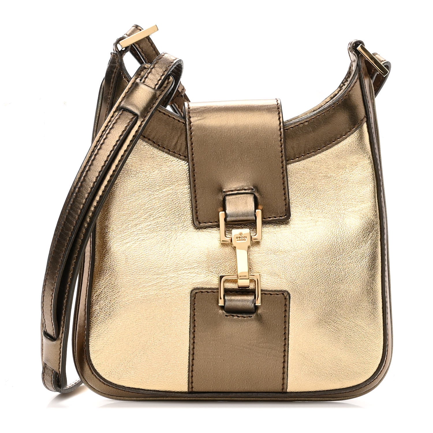 Gucci Metallic Calfskin Crossbody Bag 1 of 10