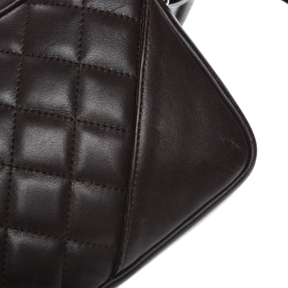Chanel Calfskin Quilted Cambon Pochette Brown 8 of 10