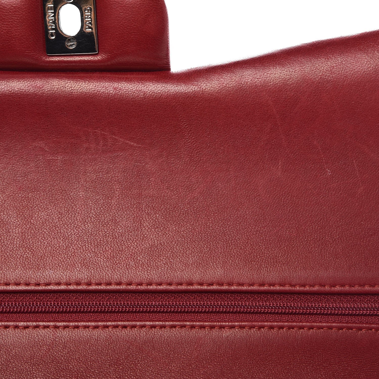 Chanel Patent Quilted Jumbo Double Flap Dark Red 11 of 13