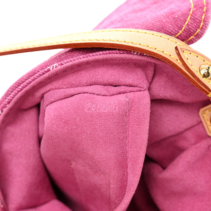 Louis Vuitton Monogram Denim Mini Pleaty Fuchsia 7 of 11