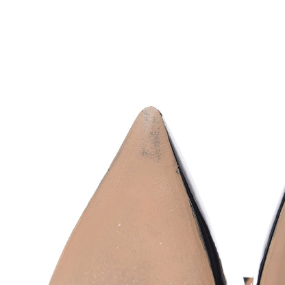 Valentino Garavani Patent Nappa Rockstud Ankle Strap 100mm Pumps 39.5 Black Poudre 11 of 14