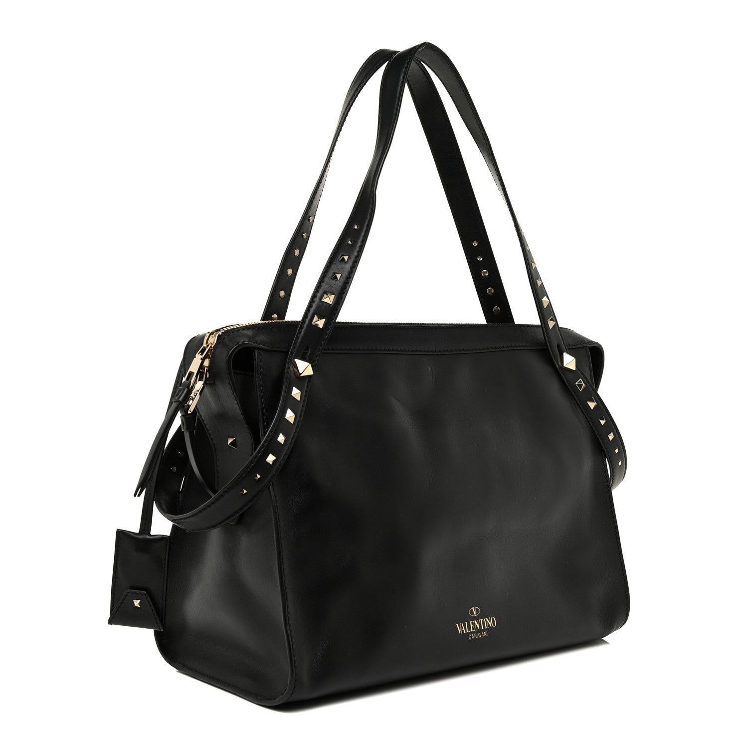 Valentino Garavani Vitello Lovestud Shoulder Bag Black 3 of 19