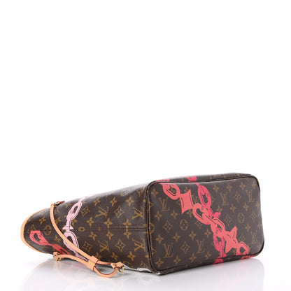 Louis Vuitton Monogram Bay Neverfull MM Rose Ballerine Poppy 4 of 7
