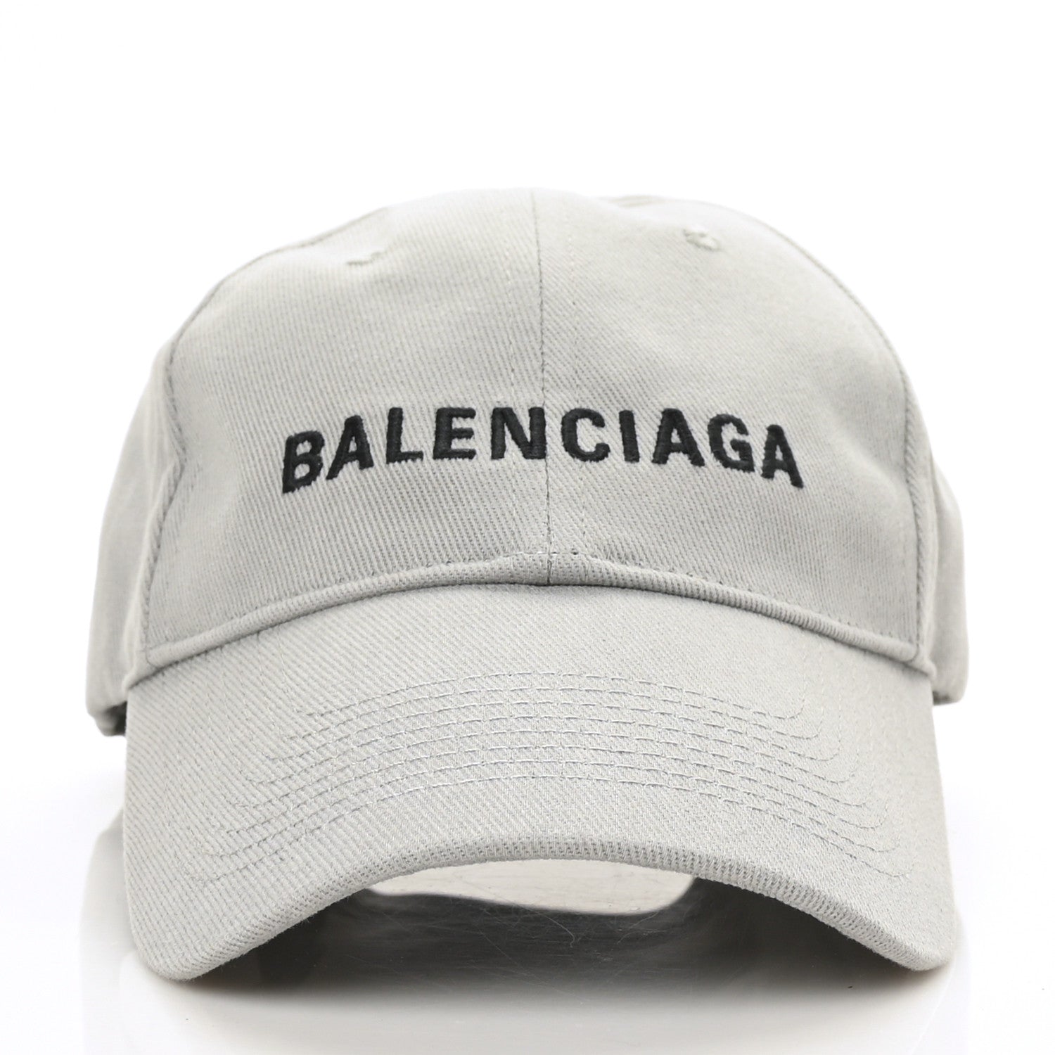Balenciaga Cotton Drill Logo Classic Baseball Hat 59 L Lead Black 2 of 8