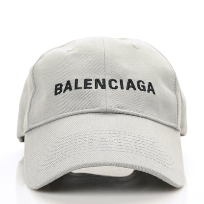 Balenciaga Cotton Drill Logo Classic Baseball Hat 59 L Lead Black 2 of 8
