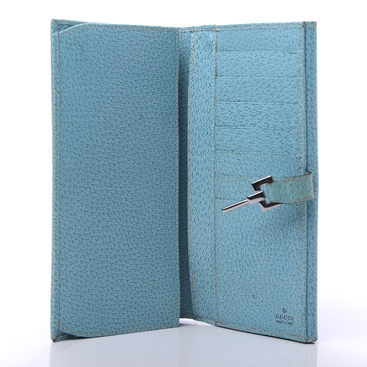 Monogram Calfskin Blake Continental Wallet Turquoise