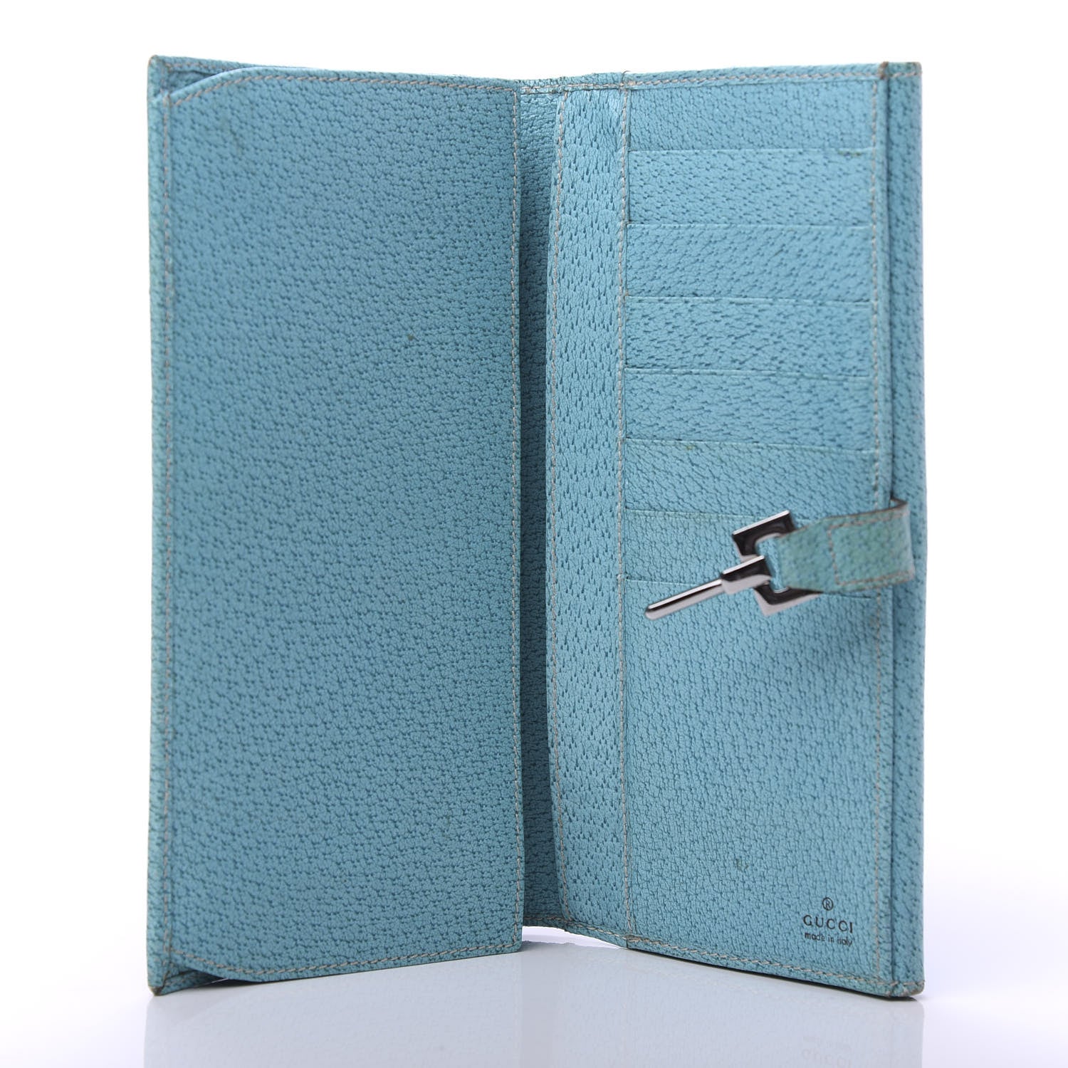 Gucci Monogram Calfskin Blake Continental Wallet Turquoise 5 of 12
