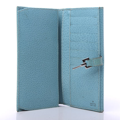 Gucci Monogram Calfskin Blake Continental Wallet Turquoise 5 of 12