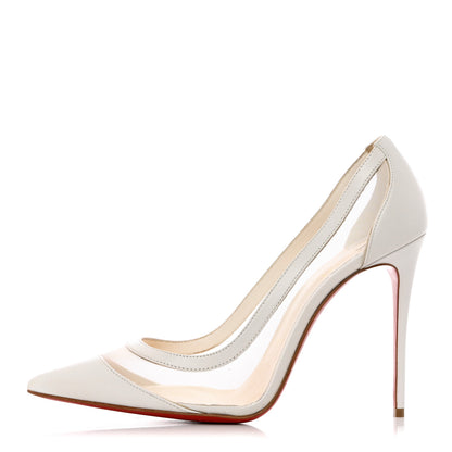 Christian Louboutin Kid Rete Galativi 100 Pumps 39.5 Bianco 1 of 13