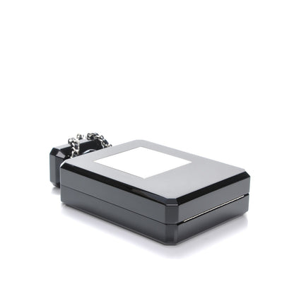 Chanel Plexiglass Perfume Bottle Clutch Black 4 of 9
